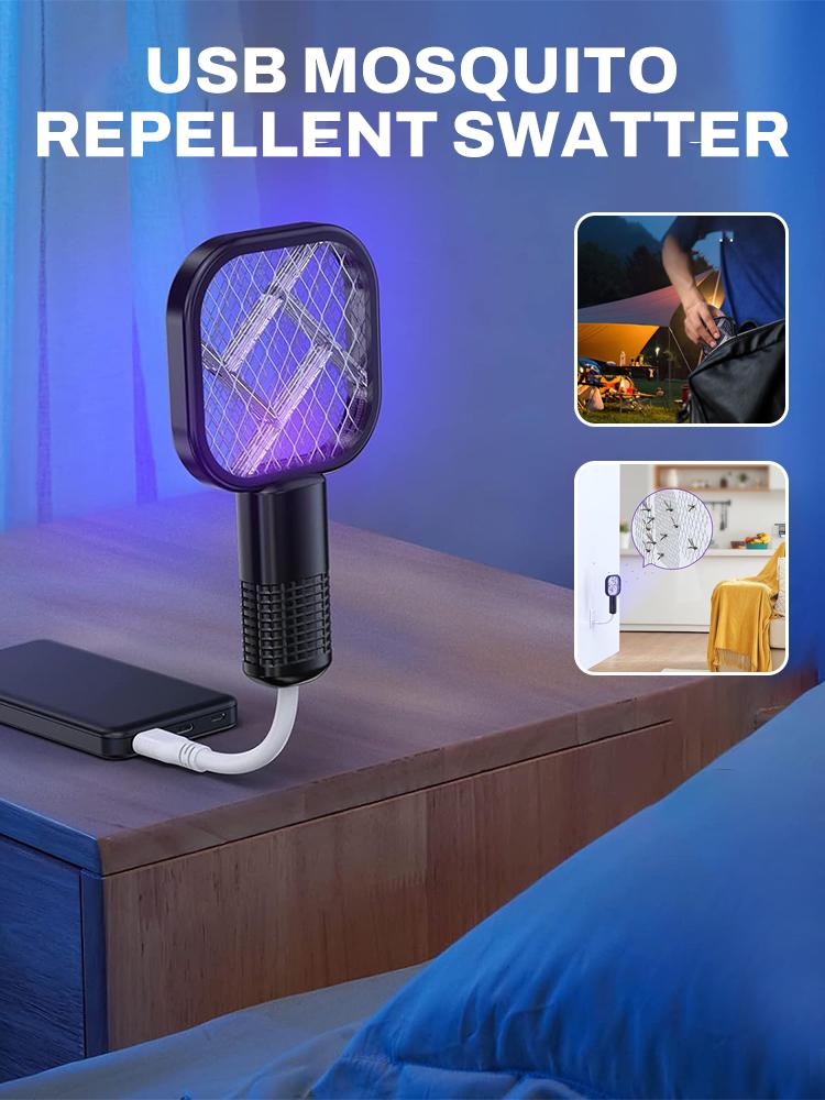 2 In 1 USB Mini Electric Mosquito Swatter 4