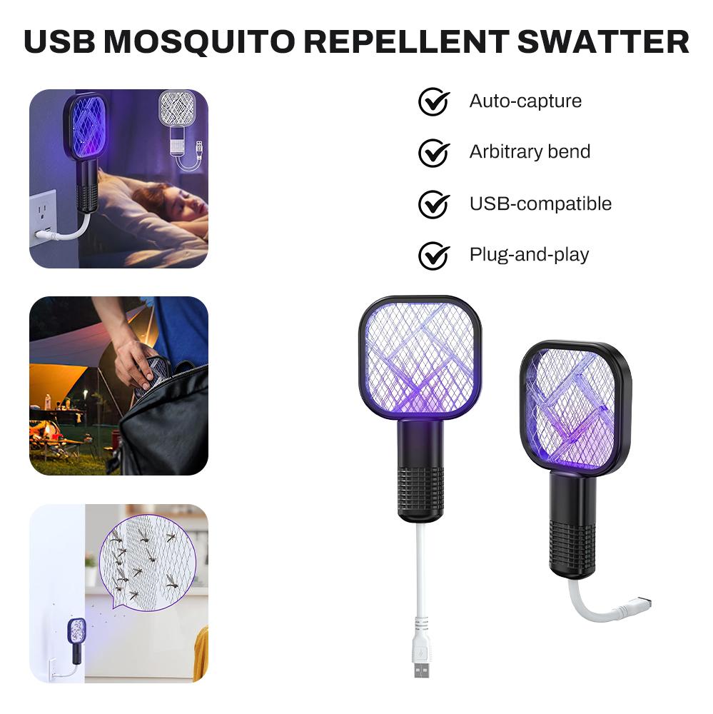 2 In 1 USB Mini Electric Mosquito Swatter 5