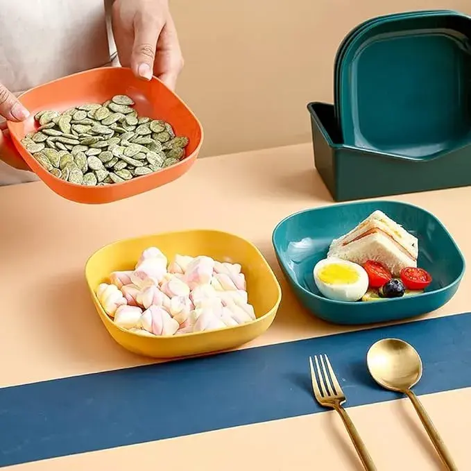10 Pcs Plastic Serving Plates 3