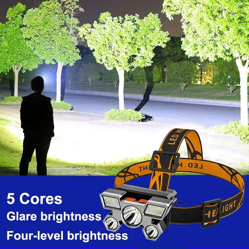 5 Led Rechargeable Headlamp  6