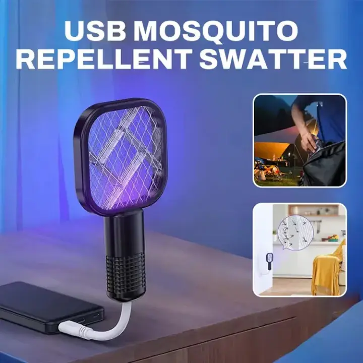 2 In 1 USB Mini Electric Mosquito Swatter